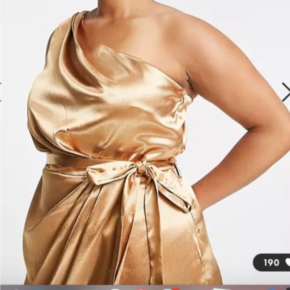 ASOS gold dress- brand new - Picture 2 of 3